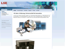 Tablet Screenshot of lsk-data.de